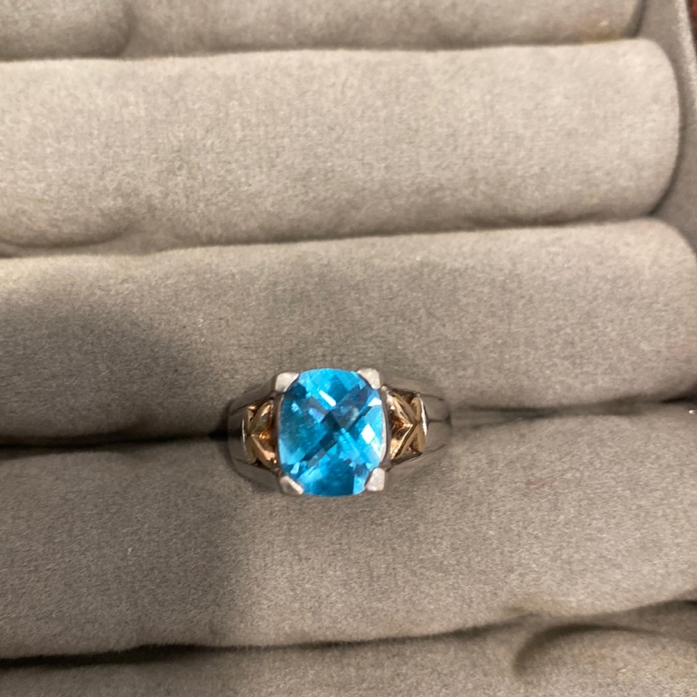 Sterling Silver and 14k Gold Ring